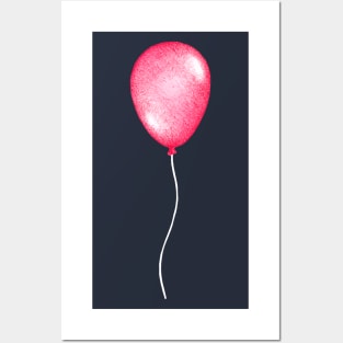 Lone Pink Balloon Posters and Art